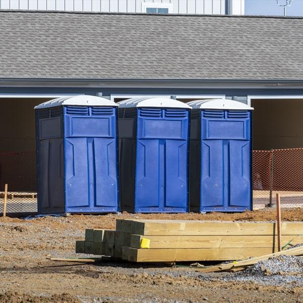 Heavy-duty construction site porta potty in Corning, California