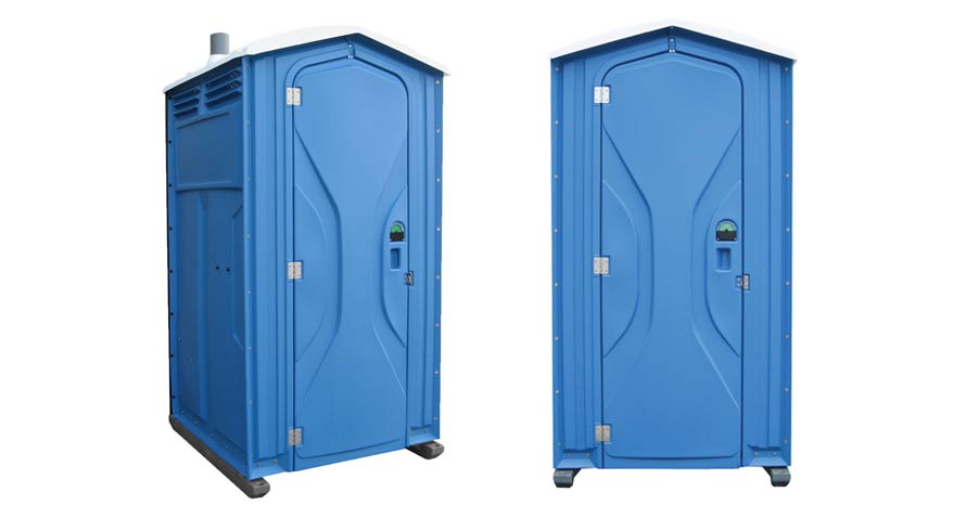 Long-term porta potty units on site in Corning, California
